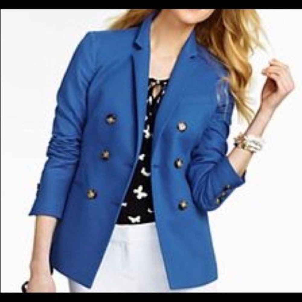 Talbots Royal Blue Double Breasted Blazer 12